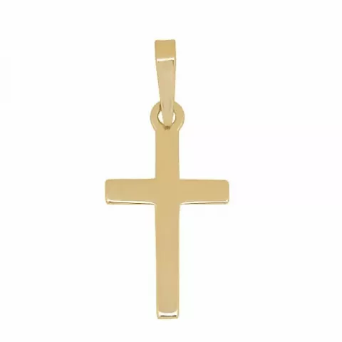 17 mm Siersbøl kruis hanger in 8 karaat goud
