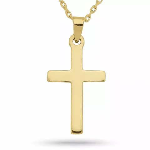 20 mm Siersbøl kruis hanger in 8 karaat goud