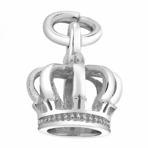klein Siersbøl kroon hanger in zilver