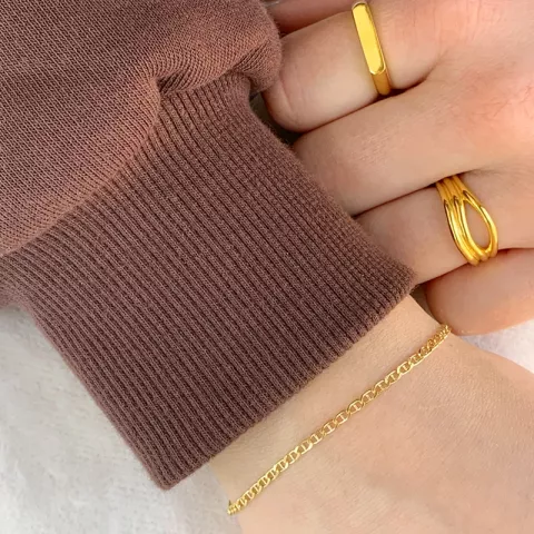 Siersbøl armband in 9 karaat goud