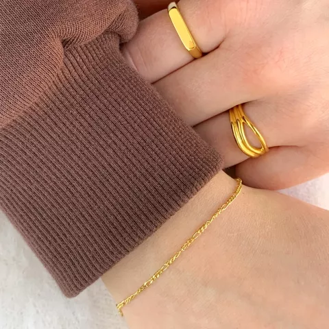 Siersbøl figaro armband in 9 karaat goud