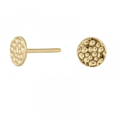 6,5 mm Siersbøl rond oorbellen in 8 karaat goud