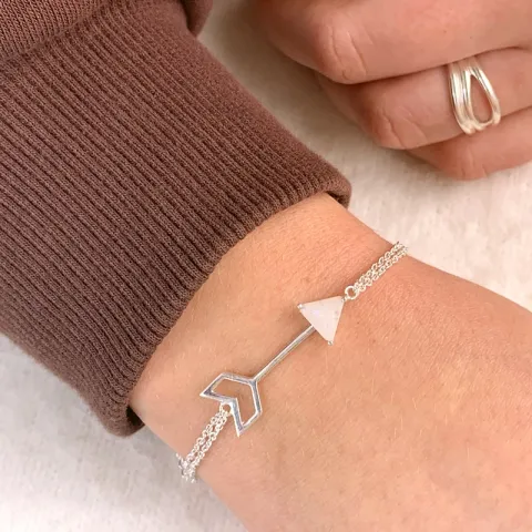 wilg armband in zilver met hanger in zilver