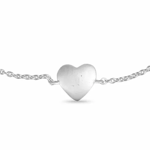 hart armband in zilver met hanger in zilver