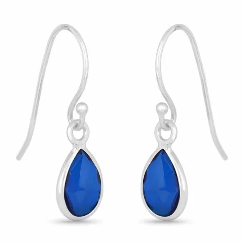 druppel oorbellen in zilver - Loom Stones