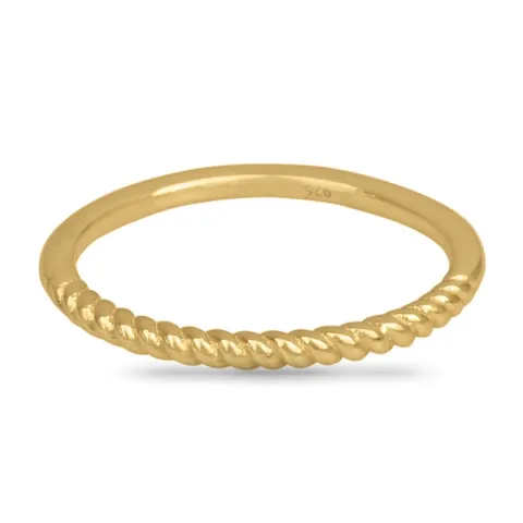 testsieraad ring in verguld sterlingzilver
