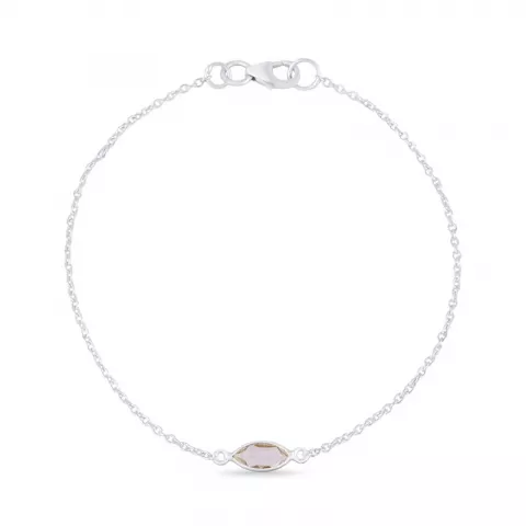 kristal armband in zilver 19,0 cm x 5,0 mm