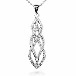 Elegant zirkoon hanger in zilver