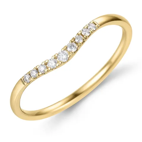 diamant ring in 9 karaat goud 0,09 ct - Simple Diamonds