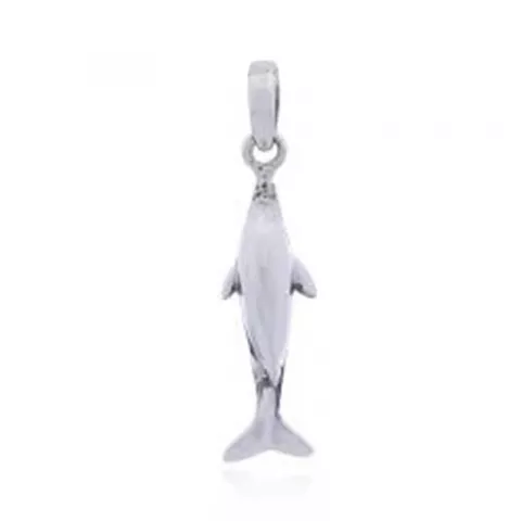 Elegant dolfijn hanger in zilver