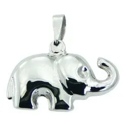 olifant hanger in zilver