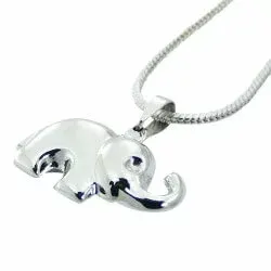 olifant hanger in zilver