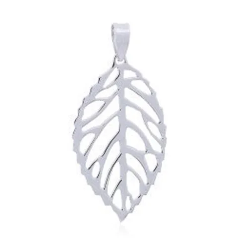 blad hanger in zilver