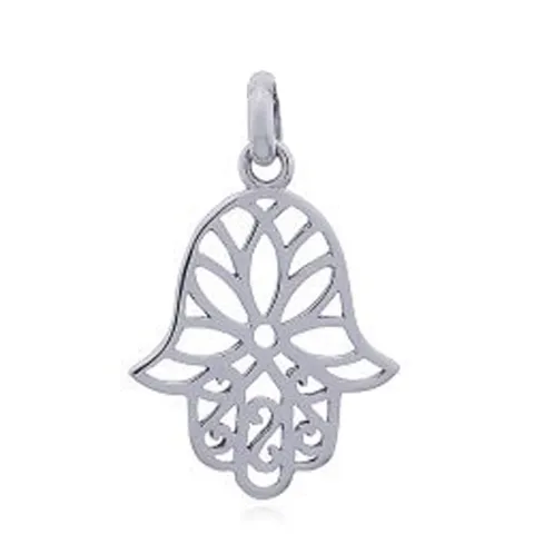 Hamsa hand hanger in zilver