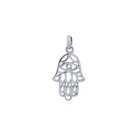 hamsa hand hanger in zilver