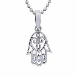 hamsa hand hanger in zilver