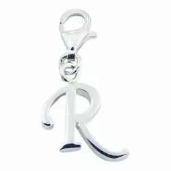 bedeltje in zilver de letter R