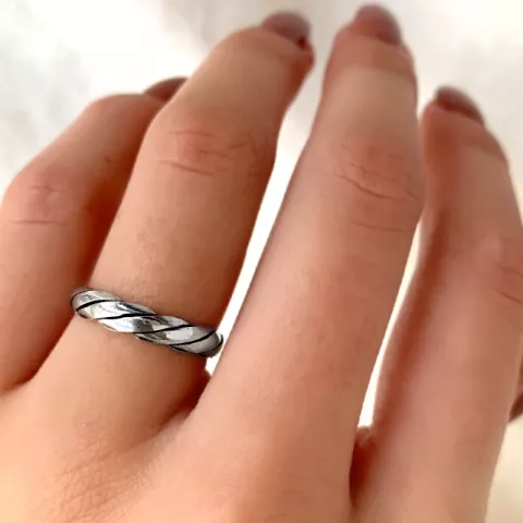 testsieraad ring met een fout in zilver