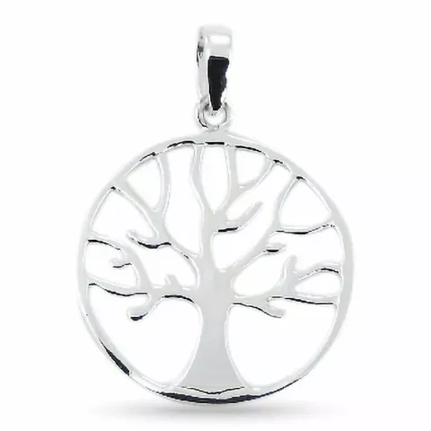 17 mm boom van het leven hanger in zilver
