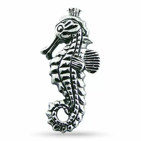 Zeepaard hanger in zilver