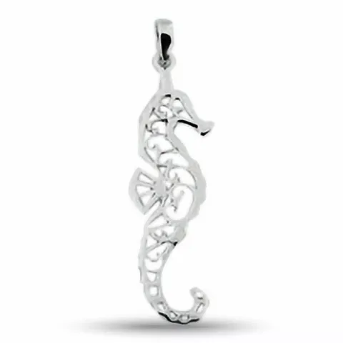 zeepaard hanger in zilver