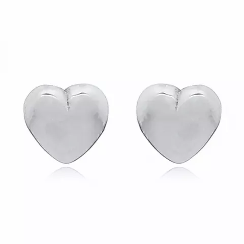 Klein hart oorsteker in zilver