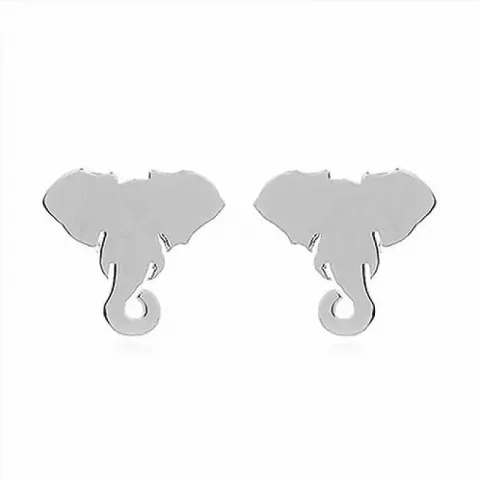 olifant oorsteker in zilver