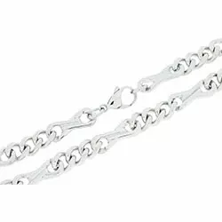 Heren sieraden: armband in staal 21 cm x 9,6 mm