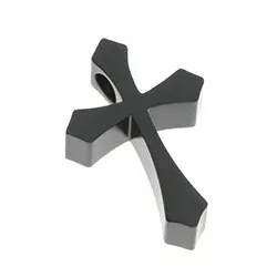 Hard Steel kruis hanger in zwart staal