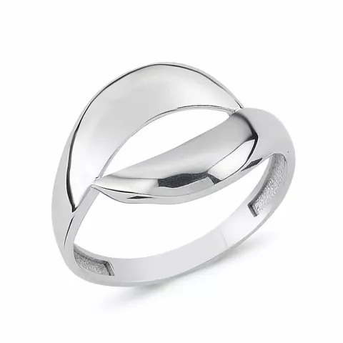 abstract ring in zilver