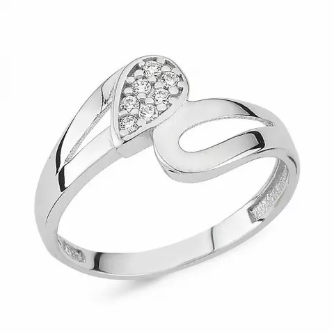 Ringen: druppel ring in zilver