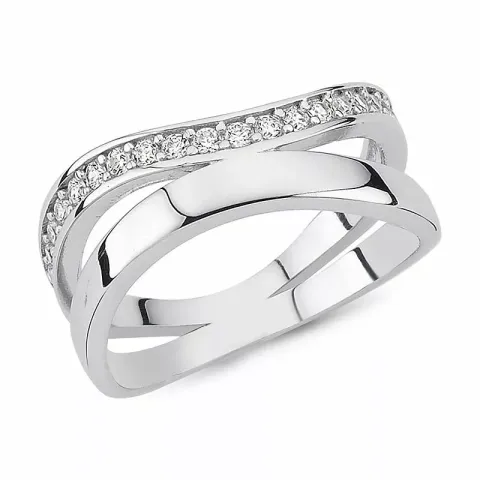 Glad ring in zilver