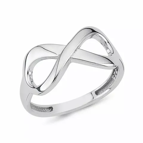 infinity ring in zilver