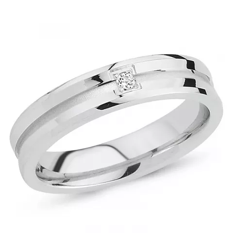 Elegant zirkoon ring in gerodineerd zilver