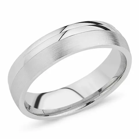 elegant Herenring in gerodineerd zilver