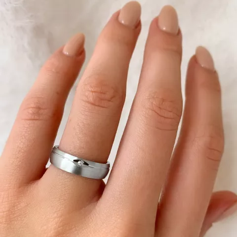 elegant ring in gerodineerd zilver