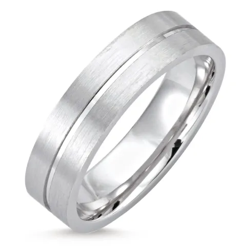 elegant Herenring in gerodineerd zilver