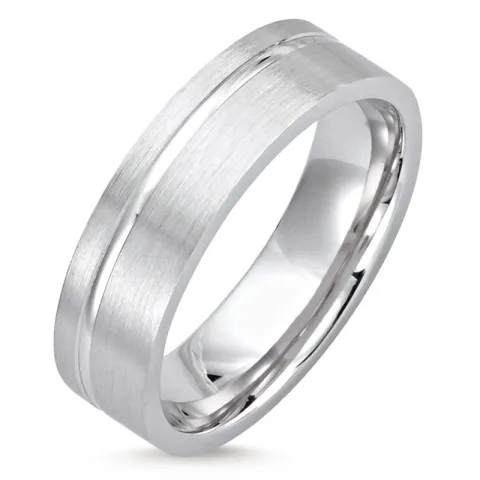 elegant Herenring in gerodineerd zilver