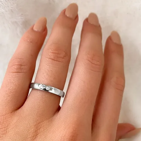 elegant ring in gerodineerd zilver