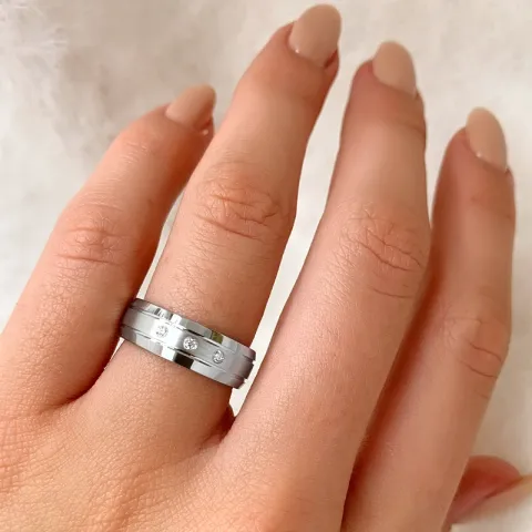 elegant ring in gerodineerd zilver