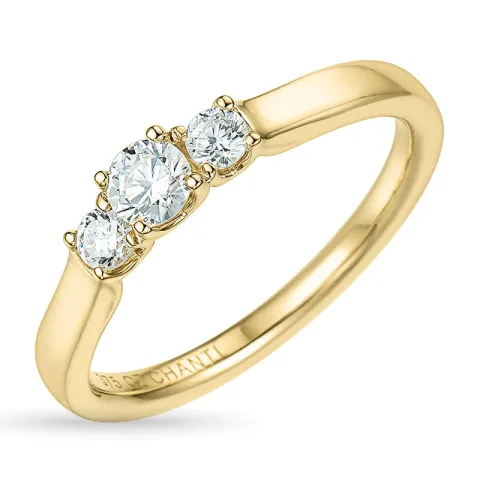 zirkoon ring in 9 karaat goud