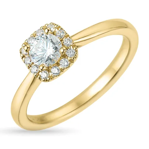 zirkoon ring in 9 karaat goud