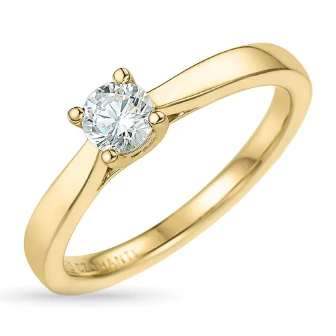 zirkoon solitaire ring in 9 karaat goud
