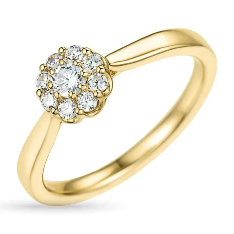 zirkoon ring in 9 karaat goud
