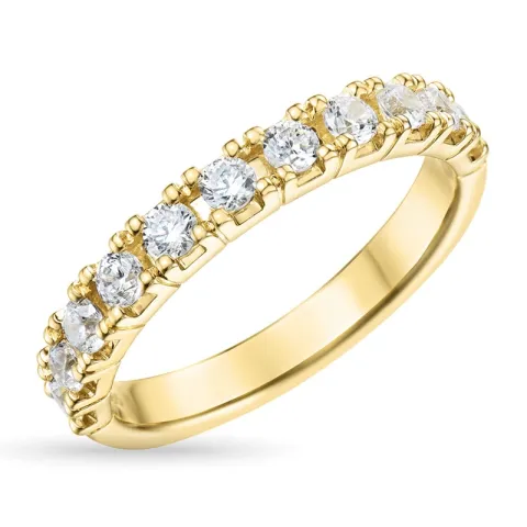 zirkoon ring in 9 karaat goud
