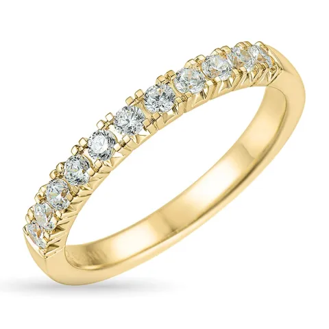 zirkoon gouden ring in 9 karaat goud