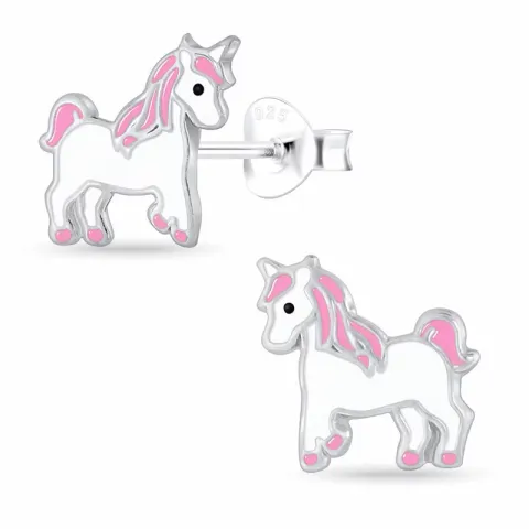 eenhoorn kinder oorbellen in zilver