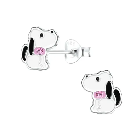 honden kinder oorbellen in zilver - Little Ones