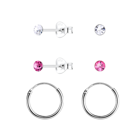 zirkoon creool in zilver - Little Ones