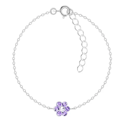 bloem kinder armband in zilver - Little Ones